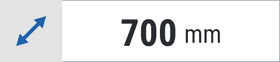 Głębokość 700 mm
