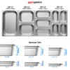 Commercial Counter Fridge PREMIUM - 1865x700mm - with 6 drawers - with upstand - capacity 474 litres