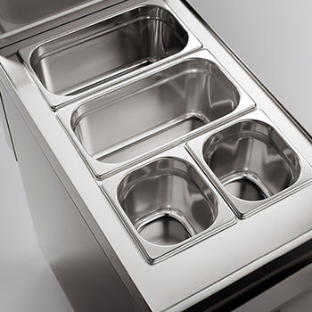 Bemar elektryczny - 1,6 kW - 1x GN 1/1+1x GN 1/3 - Prime Gastro