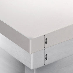 Stainless Steel Floor Cupboard PREMIUM - 1000x800mm - with Sliding Doors - incl. Chopping Board White