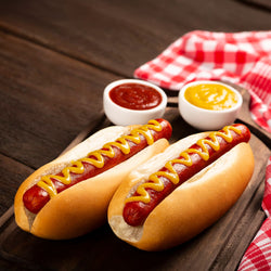 Parowar do hot dogów / podgrzewacz do kiełbasek - 1,1 kW - z 4 kolcami grzewczymi do bułek