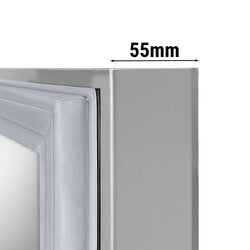 Szafa chłodnicza ze stali nierdzewnej PREMIUM PLUS - GN 1/1 - 325L - 482x702mm - 2 drzwi - chłodzenie wentylowane; LED; HACCP