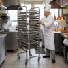 Gastronorm Tray Trolley - Stainless Steel -16-Level - for 16 x GN 1/1 Trays - with low-noise braked castors