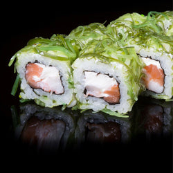 Witryna chłodnicza do sushi – 5 przegródek GN 1/2 – czarna