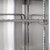 Commercial Upright Fridge Stainless steel ECO - 1200L - with 2 glass doors - On castors