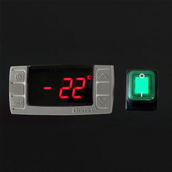 (2 sztuki) Mini zamrażarka magazynowa ECO – 200 litrów – z 1 drzwiami – wnętrze drzwi z tworzywa sztucznego – czarna