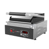 Grill kontaktowy do hamburgerów – powierzchnia grillowa: 230 x 220 mm – 1,8 kW – cyfrowy – z ryflowaną płytą górną i dolną