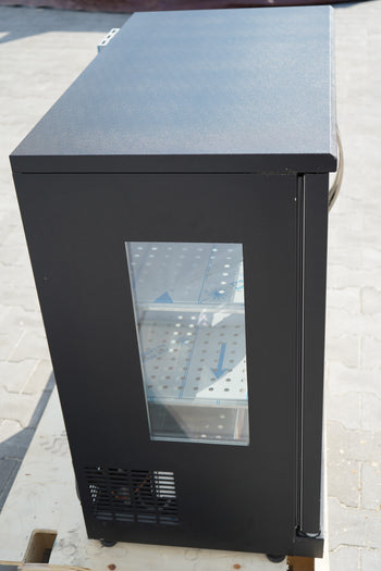 Dojrzewanie na sucho szafa do dojrzewania mięsa 0,92 m - z 2 szklanymi drzwiami - czarna - Prime Gastro