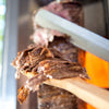 Electric Doner Kebab Grill (Shawarma/Gyros) - Twin x 4 Burner - up to 120kg - 14.4kW - incl. 2 double doors