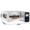Elektryczny piec przelotowy do pizzy - 1,65 x 2,18 m - w tym podstawa