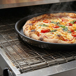 (2 szt.) Gazowy piec przelotowy do pizzy - 1980x2450mm - cyfrowy - szerokość taśmy: 1000mm - włącznie z ramą podstawy