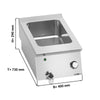 Bemar – elektryczny – 1x GN 1/1 – 1,2 kW – seria PAOLO
