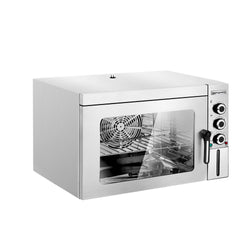Piec konwekcyjny KOMPAKT – stal nierdzewna – 30 L – z funkcją pary – z 1 rusztem i 1 blachą 353 x 327 mm