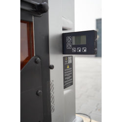 Elektryczna wyciskarka do pomarańczy - srebrna - Manualne podawanie owoców - z funkcją czyszczenia