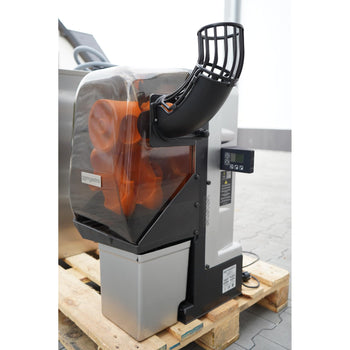 Elektryczna wyciskarka do pomarańczy - srebrna - Manualne podawanie owoców - z funkcją czyszczenia - Prime Gastro