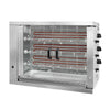 Grill do kurczaków – elektryczny – szerokość: 1098 mm – na maks. 18 kurczaków – 14,4 kW – z 3 rożnami