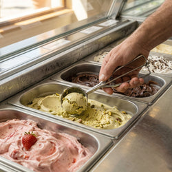 Porcjoner do lodów - Ø 50mm - stal chromowo - niklowa