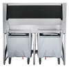 Commercial Ice Machine - Nugget - 335 kg/24 h - incl. ice storage container & transport trolley