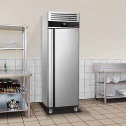 Commercial Upright Freezer Stainless steel PREMIUM - 400L - with 1 door