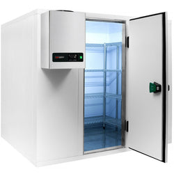 Komora mroźnicza – 1800 x 2100 mm – 5,13 m³ – z agregatem mroźniczym i kurtyną paskową