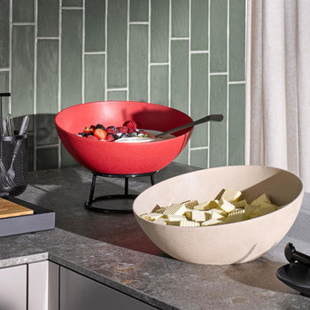 (6 sztuk) Miska - FROSTFIRE - aluminium - 1,9 litra - Ø 265 mm - czerwona - Prime Gastro