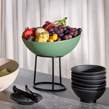 (6 sztuk) Miska - FROSTFIRE - aluminium - 1,9 litra - Ø 265 mm - zielona - Prime Gastro