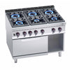 Kuchenka – gazowa – 53,5 kW – z 6 palnikami – z piekarnikiem gazowym statycznym 7,8 kW
