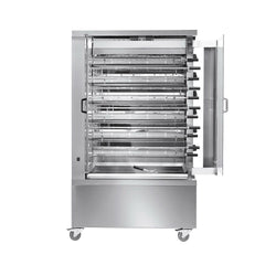 Grill gazowy do kurczaka ECO - 37,2 kW - z 11 szpikulcami na 66 kurczaków