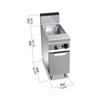 Gazowa Makaroniarka - 40L - 12kW - ze spustem wody