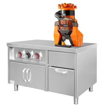 Szafka dolna na dystrybutory napojów z uchwytami na kubki i komorą na kostki lodu - 1,2 m - Prime Gastro