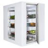 Commercial Walk-In Cold Room - 2100x1200mm - 3,70m³ (3700L) - with 3 glass sides