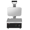 Grill kontaktowy do hamburgerów – stal nierdzewna – powierzchnia grillowa: 350 x 330 mm – 2,2 kW – z gładką płytą górną i dolną