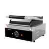 Grill kontaktowy do hamburgerów – powierzchnia grillowa: 235 x 225 mm – 1,8 kW – z ryflowaną płytą górną i dolną