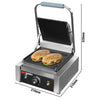 Grill kontaktowy do hamburgerów – powierzchnia grillowa: 230 x 230 mm – 2,2 kW – z ryflowaną płytą górną i dolną