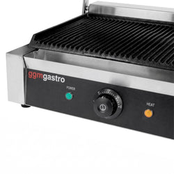 Grill kontaktowy / grill do hamburgerów – 3 kW – ruszt górny i dolny – powierzchnia grillowania: 340 x 230 mm