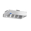 Okap skrzyniowy – 2400 mm – z silnikiem, regulatorem, filtrami i lampą