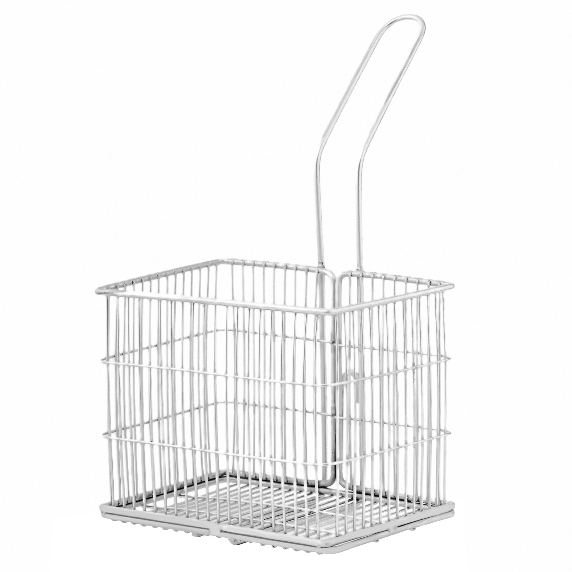 Fryer basket for breading station