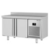 Stół chłodniczy Premium PLUS – 1468 x 600 mm – z 2 drzwiami – z rantem