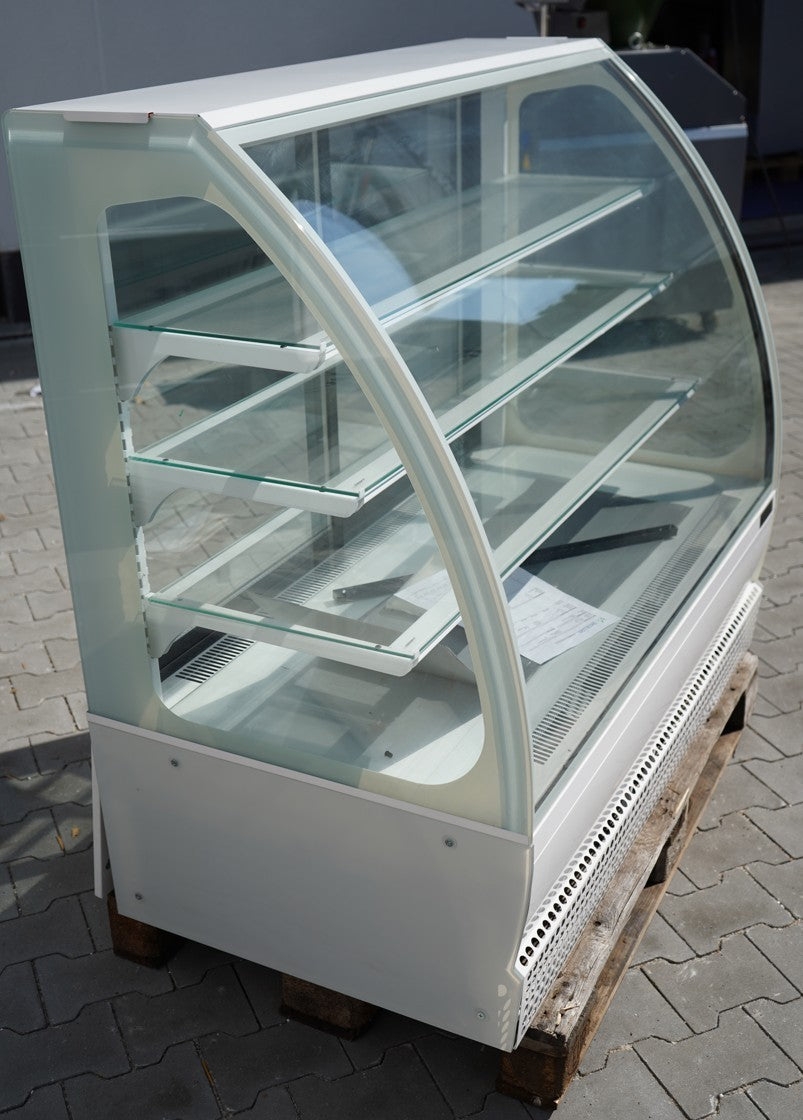 Confectionery counter - 1300 mm - with LED lighting and 3 shelves