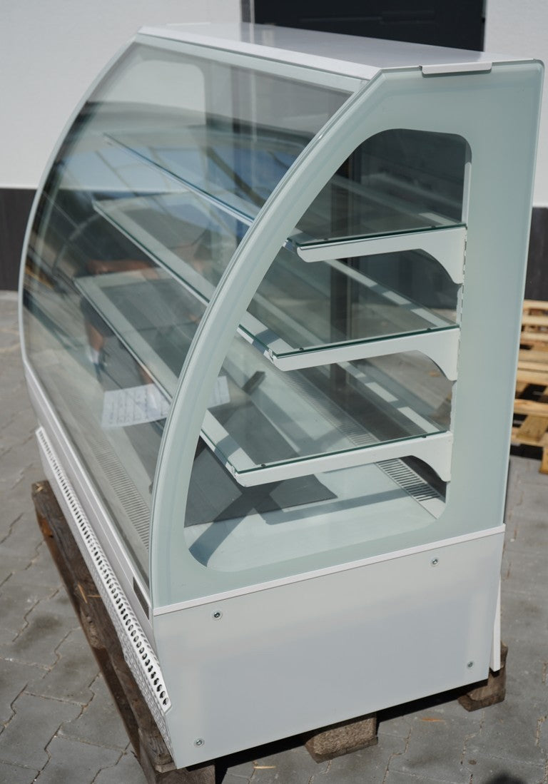 Confectionery counter - 1300 mm - with LED lighting and 3 shelves