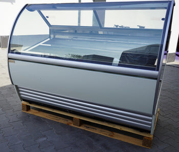 Lada na lody NOLAN - 1730 mm - konwekcyjna - na 18 pojemników 5 L - Biała - Prime Gastro