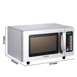 Kuchenka mikrofalowa gastronomiczna PREMIUM - 25L - 1kW - Dotykowe