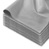 (10 szt.) Ścierka do szkła - z mikrofibry - 500x700mm - Szara