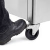 Stacja do gotowania – mobilna – 1600 x 850 mm – wysokość: 1170 mm – z kuchenką elektryczną i bemarem