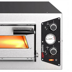 Elektryczny piec do pizzy – 4 x 30 cm – 230 V – manualny – wraz z podstawą