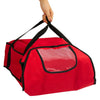 (5 sztuk) Torba na pizzę / torba termoizolacyjna – na 5 pudełek na pizzę o wymiarach 43 x 43 cm – czerwona