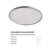 Siatka do pizzy – perforowana – aluminium – Ø 250 mm – wysokość: 12 mm
