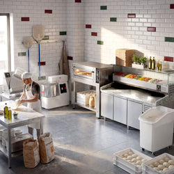 Mikser do ciasta - 33 litry / 25 kg - ze stałą dzieżą - funkcja czasomierza