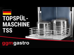 Zmywarka do tac i garnków - Elektroniczne (przyciski/LED) - 12,2kW - z dozownikami detergentu i nabłyszczacza - kosz 665x665mm