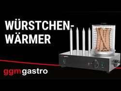Urządzenie do hot-dogów - 1,1kW - z 4 bolcami do bułek